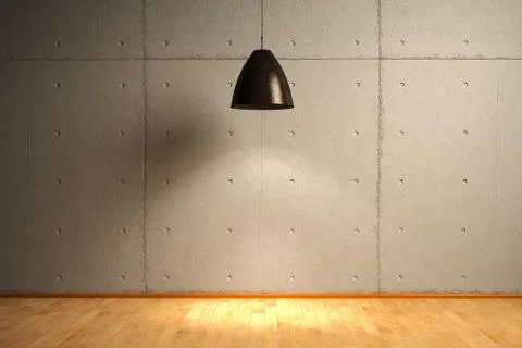 Interior Concrete bricks Stock Illustration