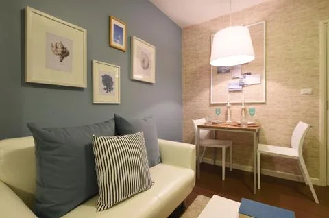 Interior of condominium room Stock Photos