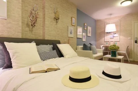 Interior of condominium room Foto stock
