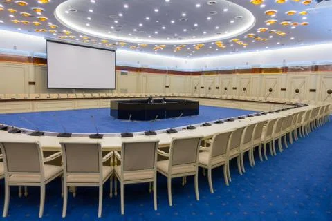Interior of conference hall Stock Photos