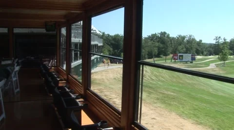 Interior of Corporate Chalet - Golf Course Stock Footage 63881268