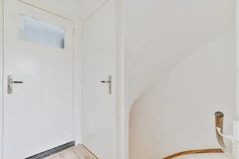 Interior of corridor with doors Stock Photos