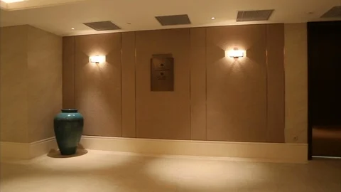 Interior Corridor Hotel Stock Footage 126892341