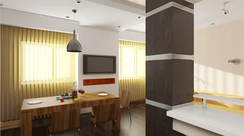 Interior creation, 4k resolution Stock Footage 42449304