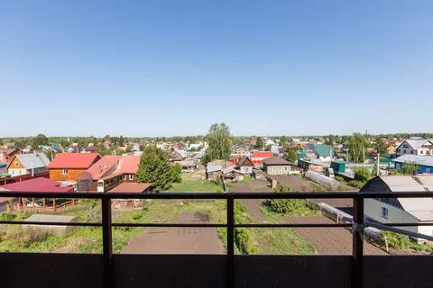 Interior decoration of the interior of the balcony of a residential apartment Stock Photos