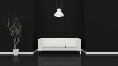 Interior design 3D Stock Illustration