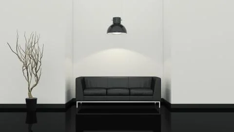 Interior design 3D Stock Illustration