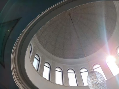 Interior design of Al Hamid Mosque Stock Photos