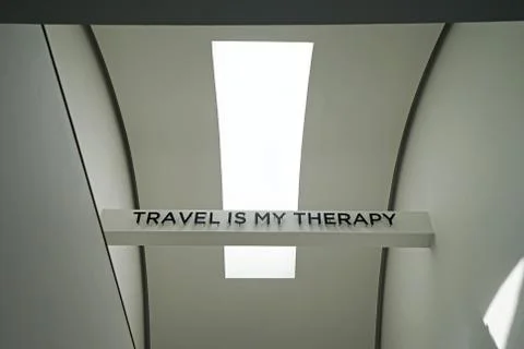 Interior design and ceiling architecture of local coffee cafe Stock Photos