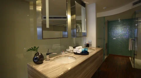 INTERIOR DESIGN BATHROOM 스톡 동영상 38680557