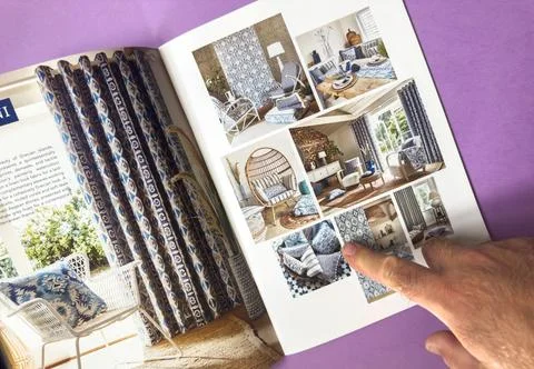 Interior Design Catalog Stock Photos