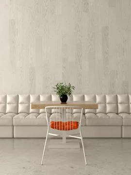 Interior design of a coffee shop, cafe. 3D rendering Stock Illustration