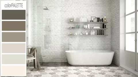 Interior design concept, architect designer, contemporary classic vintage bat イラスト素材