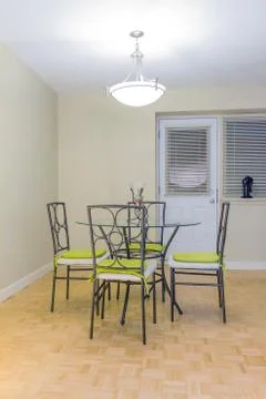 Interior design of dining room Stock Photos