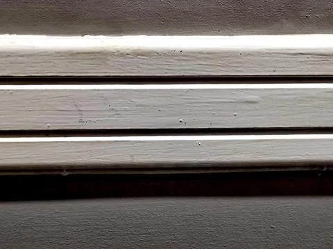 Interior design feature - dado rail painted white on grey painted wall Stock Photos