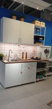 Interior design at an IKEA outlet in Bekasi Indonesia. Interior design of living Stock Photos