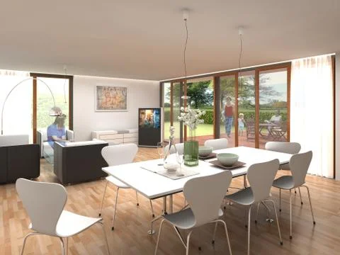 Interior design Stock Illustration