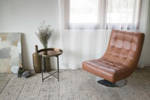 Interior design multipurpose table in modern style Stock Photos