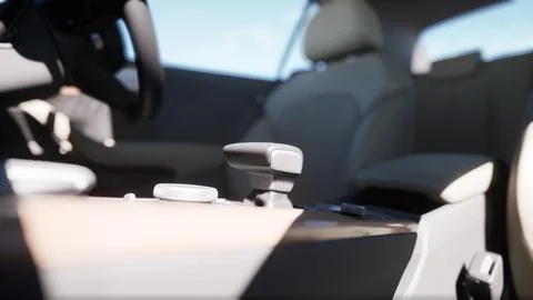 Interior Design of New Car Stockillustratie