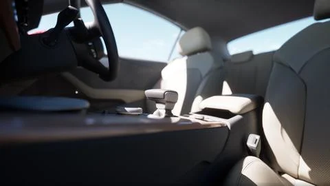 Interior Design of New Car Stockillustratie