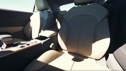 Interior Design of New Car 스톡 일러스트
