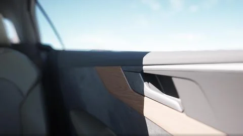 Interior Design of New Car Stock Illustration