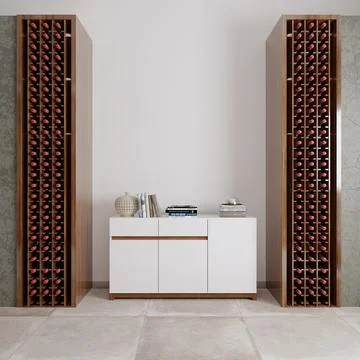 Interior design of a room, 3d render Stock Illustration