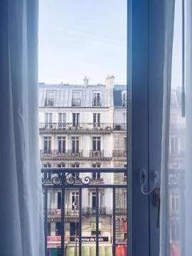 Interior design of a room in Hilton Opera hotel in Paris, France 스톡 사진
