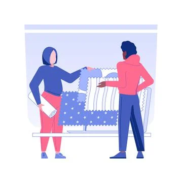 Interior design sample board isolated concept vector illustration. Ilustración de archivo