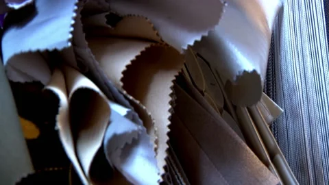 Interior Design Sample Fabrics Stock Footage 136035573