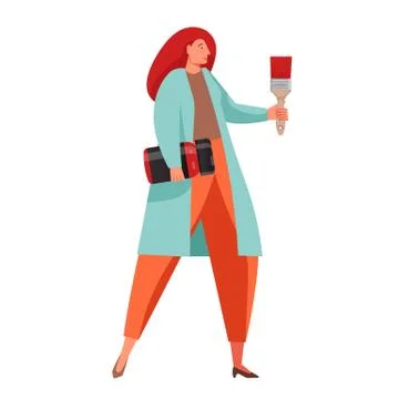 Interior design services vector flat isolated illustration Stock Illustration