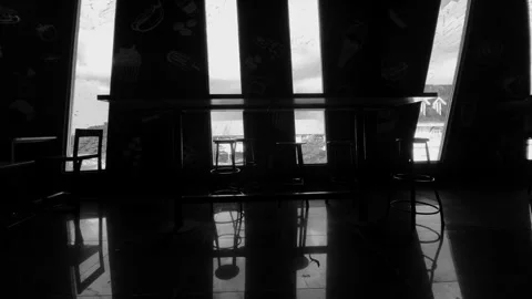 Interior Design Silhouette, BNW Video stock 306139484