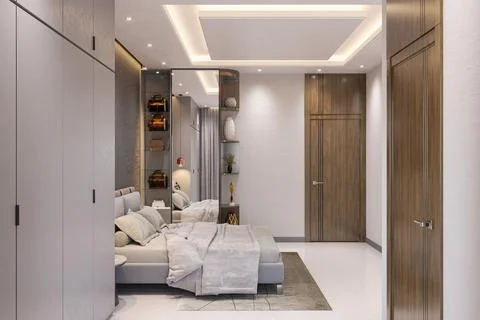 Interior Design Tricks Maximizing Space in Your Child's Bedroom Stock-Illustration