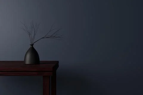 Interior design wallpaper. 3D rendering. Stock Illustration