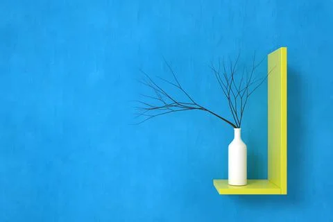 Interior design wallpaper. 3D rendering. Illustrazione stock