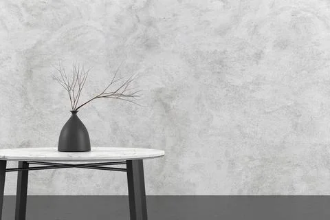 Interior design wallpaper. 3D rendering. Stock Illustration