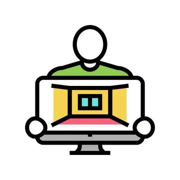 Interior designer color icon vector illustration Illustrazione stock