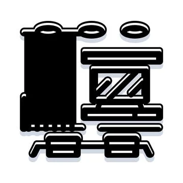 Interior designer creating new home decorating layout Stock Illustration