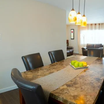 Interior of dining room Stock Photos