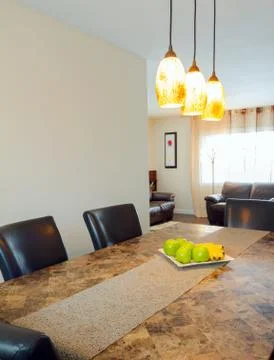 Interior of dining room Stock Photos