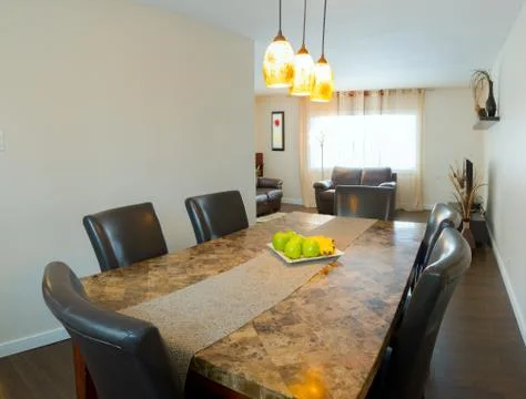 Interior of dining room Stock Photos
