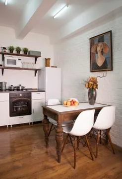 Interior of a dining room Foto stock