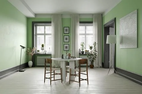 Interior of dining room Stock Photos