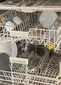 Interior dishwasher Stock Photos
