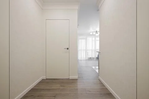 Interior door in the hallway Stock Photos
