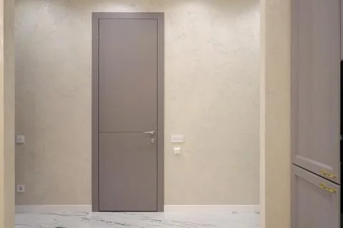 Interior door inside an apartment Foto stock