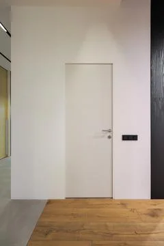 Interior door in the room interior Stock Photos