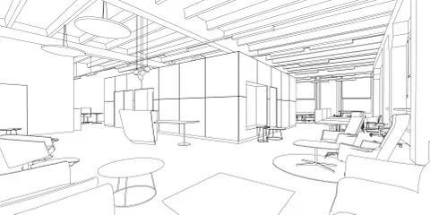 Interior drawing Stock Illustration