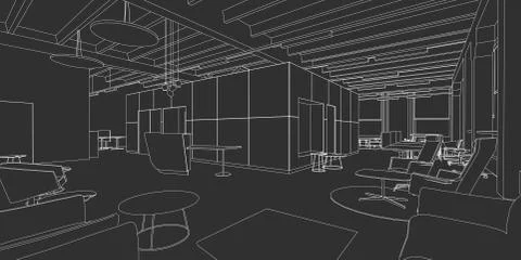 Interior drawing Stock Illustration