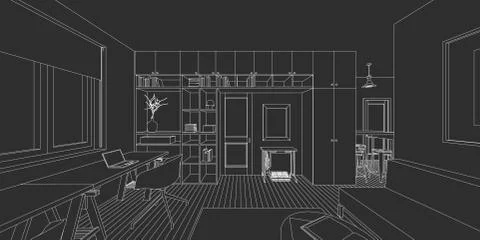 Interior drawing Stock Illustration
